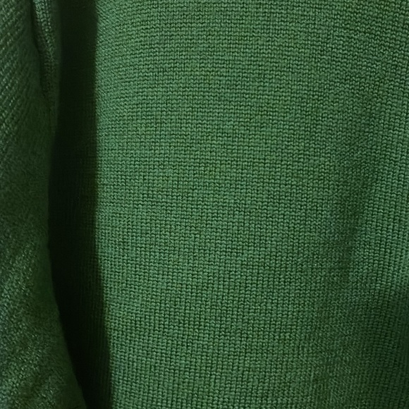 J. Crew merino wool 1/4 zip pullover. Size XL. Emerald green - Picture 3 of 4